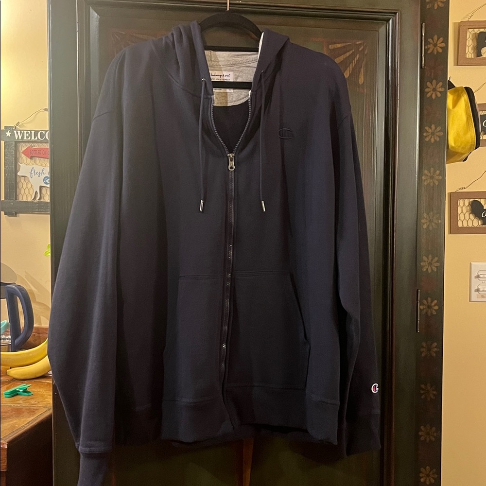 Champion Dark Blue Full-Zip Hoodie